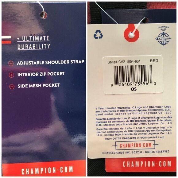 CHAMPION - NWT "Prologue" Duffel Bag w/Adjustable Shoulder Strap - Picture 2 of 8